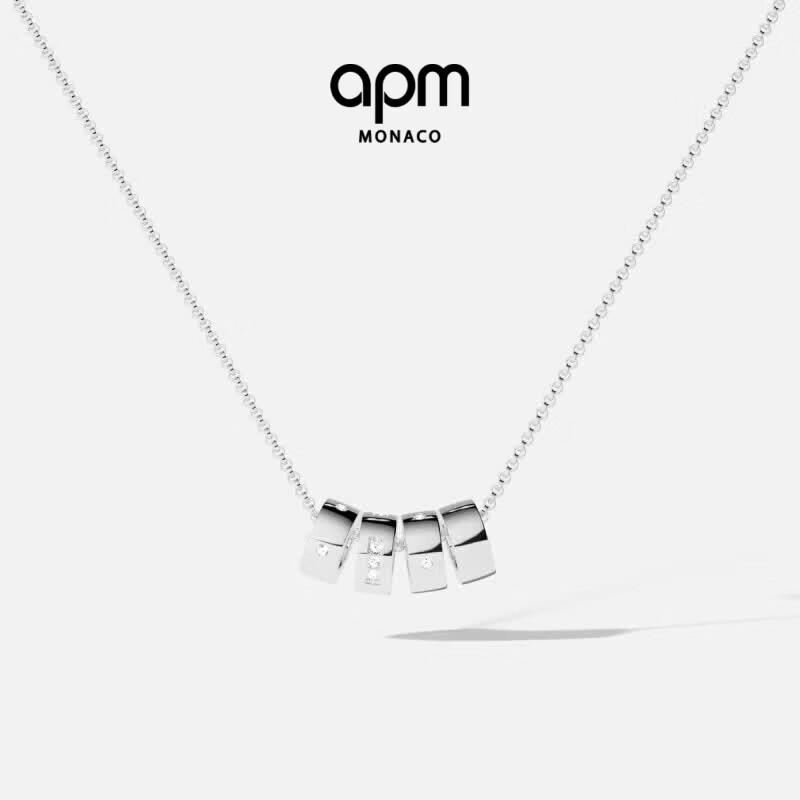 APM Monaco LOVE Morse Code Adjustable Necklace Gift for Women Girlfriend Boyfriend Birthday