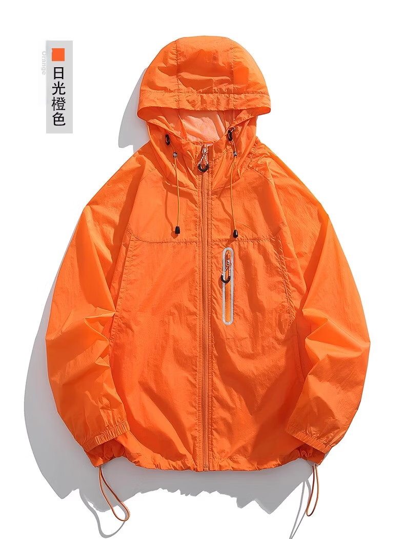 :CHOCOOLATE IT Unisex Couple Summer New Ice Silk Quick-Dry UV Protection Skin Jacket White S 15