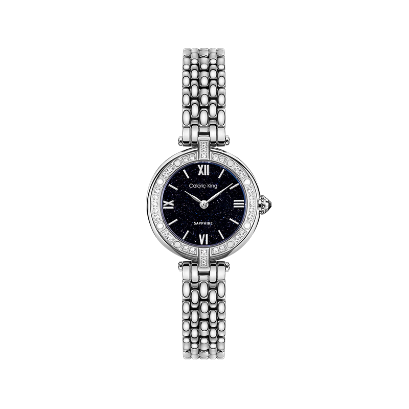 Caloric King Starry Sky Women's Watch High-End Swiss Movement Waterproof Diamond-Studded Quartz Wristwatch for Women