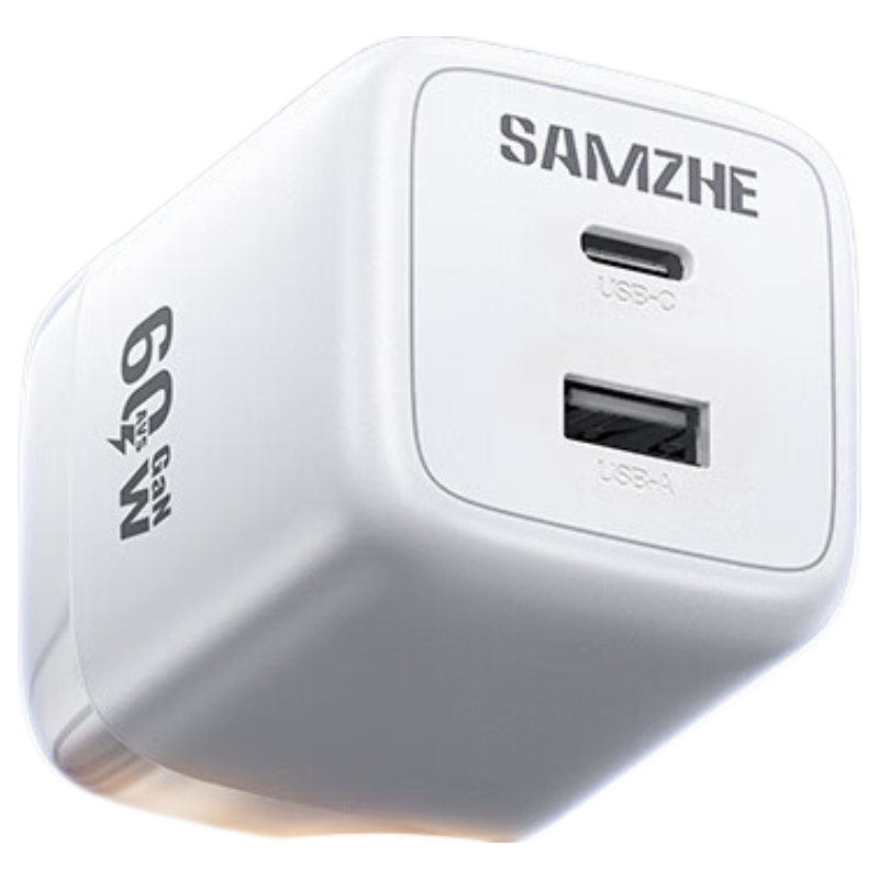 Sanze Apple Charger Dual Port 60W Fast Charger PD 45W Type-C USB for iPhone 17 Pro Max/16/15/14/13 iPad Huawei Phones
