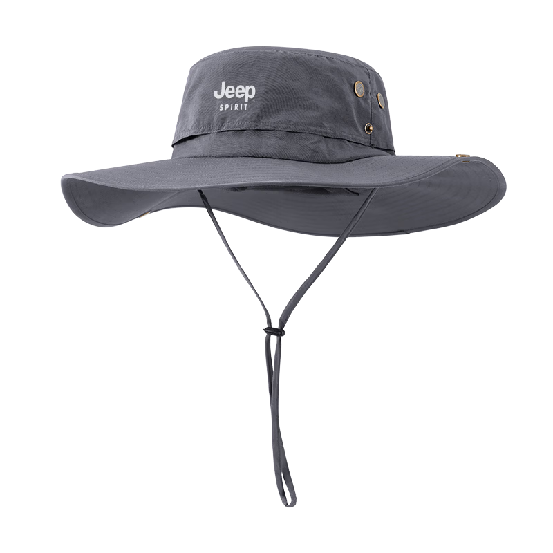 JEEP SPIRIT Men's Summer Sun Protection Outdoor Bucket Hat YF2570 Black