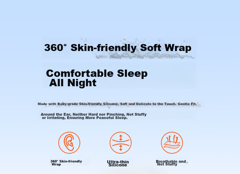 BUGANI Sleep B28 Bluetooth Sleep Earbuds Noise Cancelling Wireless In-Ear Sleep Headphones Skin Color 7