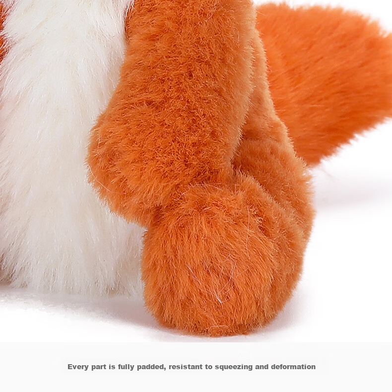 MCHUGS Fox Keychain Plush Toy Backpack Pendant Birthday Gift Doll Children's Day Gift for Girls 6
