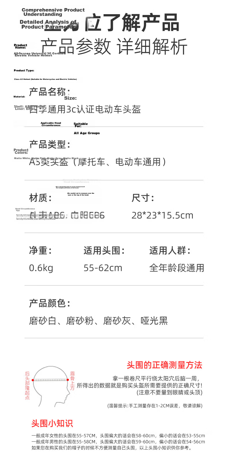 YUANBANG Helmet Electric Vehicle 3C Certified New National Standard Class A Electric Motorcycle Half Helmet Unisex Summer Breathable Safety Helmet Four Seasons Universal Off-White with Ventilation Len 14