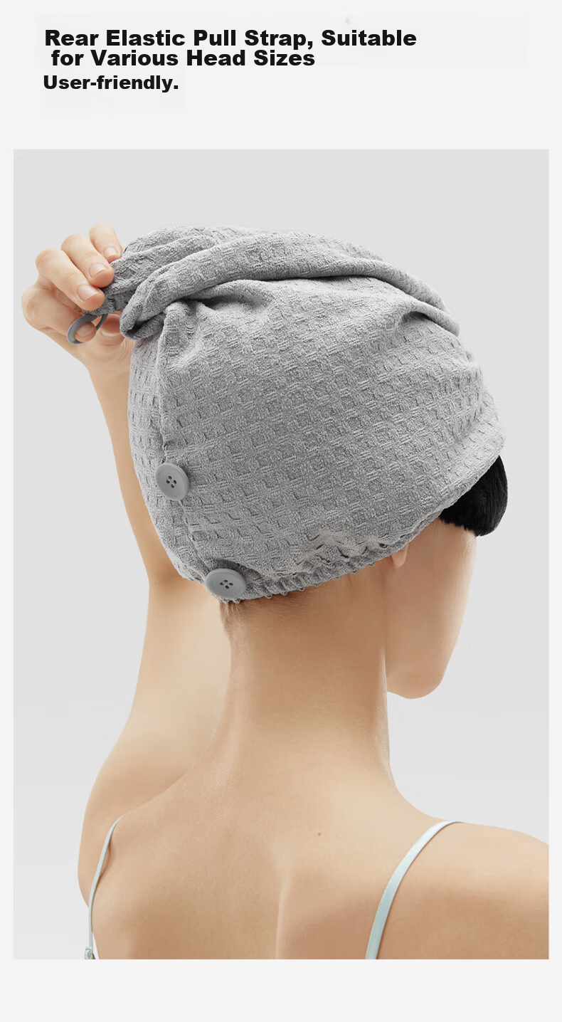 Bananain 501Home Women's Hair Drying Cap, 7A Antibacterial, Quick-Drying, Strong Absorption, Hair Towel, Adjustable Elastic Band 10