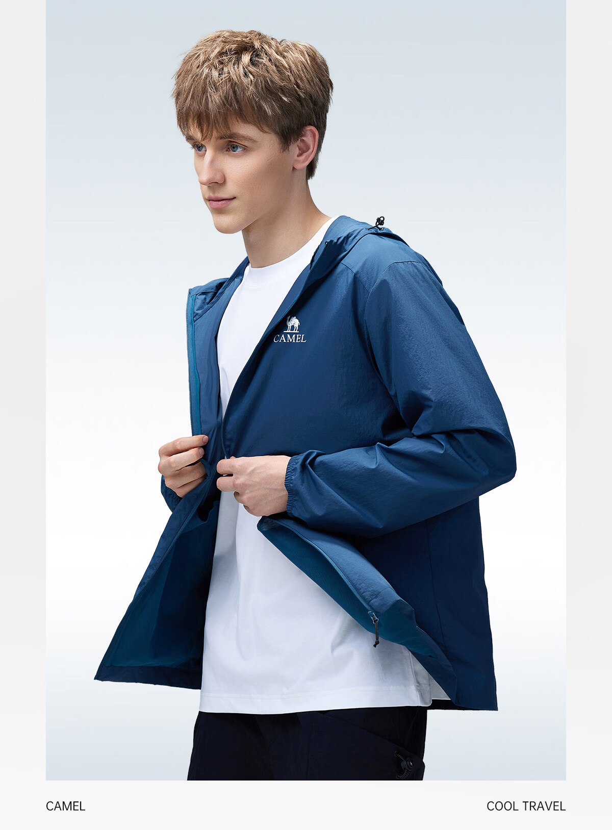 CAMEL Outdoor Original Yarn Sun Protection Jacket 2026 Spring Summer New Men's UPF1000 Cooling Water-Repellent Sports Jacket 23