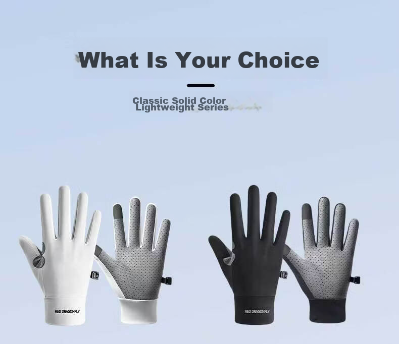 RED DRAGONFLY Unisex Summer Sunscreen Cycling Gloves Thin Breathable Non-Slip Outdoor Sports Delivery Gloves 19
