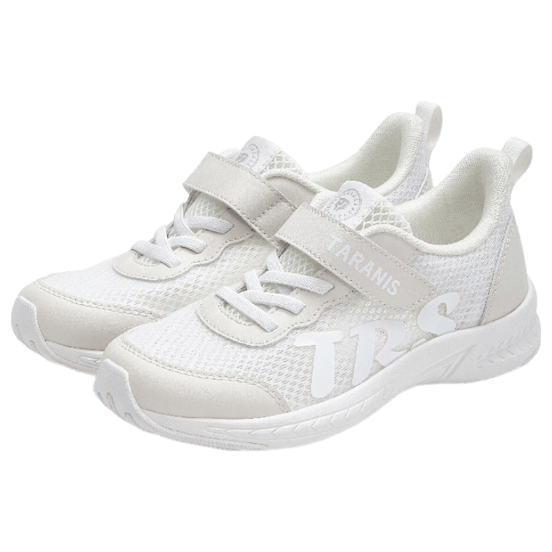 TARANIS Lightweight Spring Summer Kids Sports Shoes Unisex School White Sneakers Lightweight Cushioning Training Shoes White Size 35