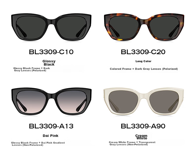 BOLON Bolon Eyewear 26 New Ding Yuxi Cat Eye Trendy Polarized Sunglasses for Women and Men BL3309A13 22