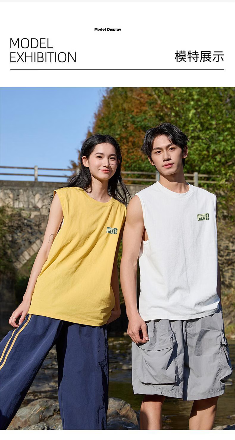 Baleno Heavyweight Pure Cotton Vest Men 2026 Summer New Moisture-Wicking Breathable Refreshing Sleeveless T-Shirt Men's Sports Tank Top 12