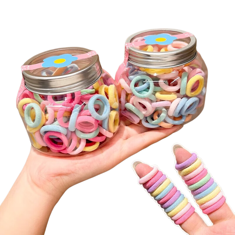 BQI Little Girl Hair Ties, Children's Thumb Elastic Bands, Girls' Hair Ties, High Elasticity Rubber Bands, Baby Hair Ties