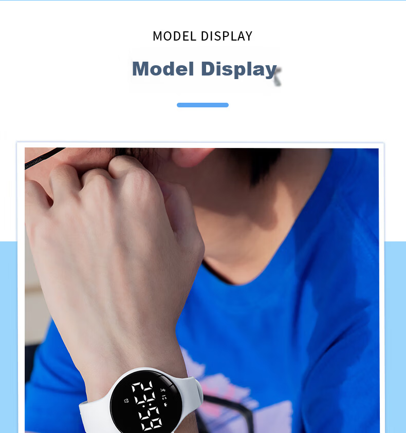 Koshi Student Watch Children's Girls Junior High Sports Multifunction Silent Vibration Alarm Electronic Watch Boys 14