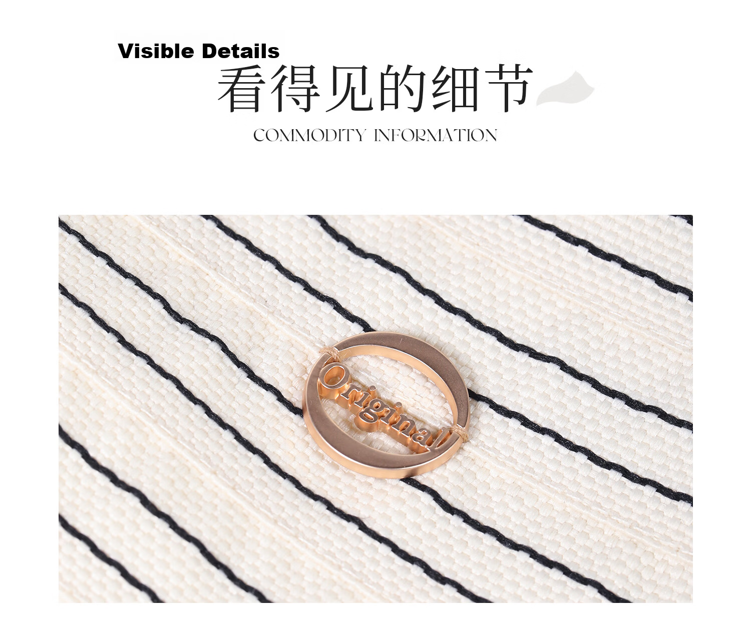 FANCET Striped Fisherman Hat for Women Summer UV Protection Wide Brim Sun Hat Japanese Minimalist Face-Slimming Sunshade Hat 35