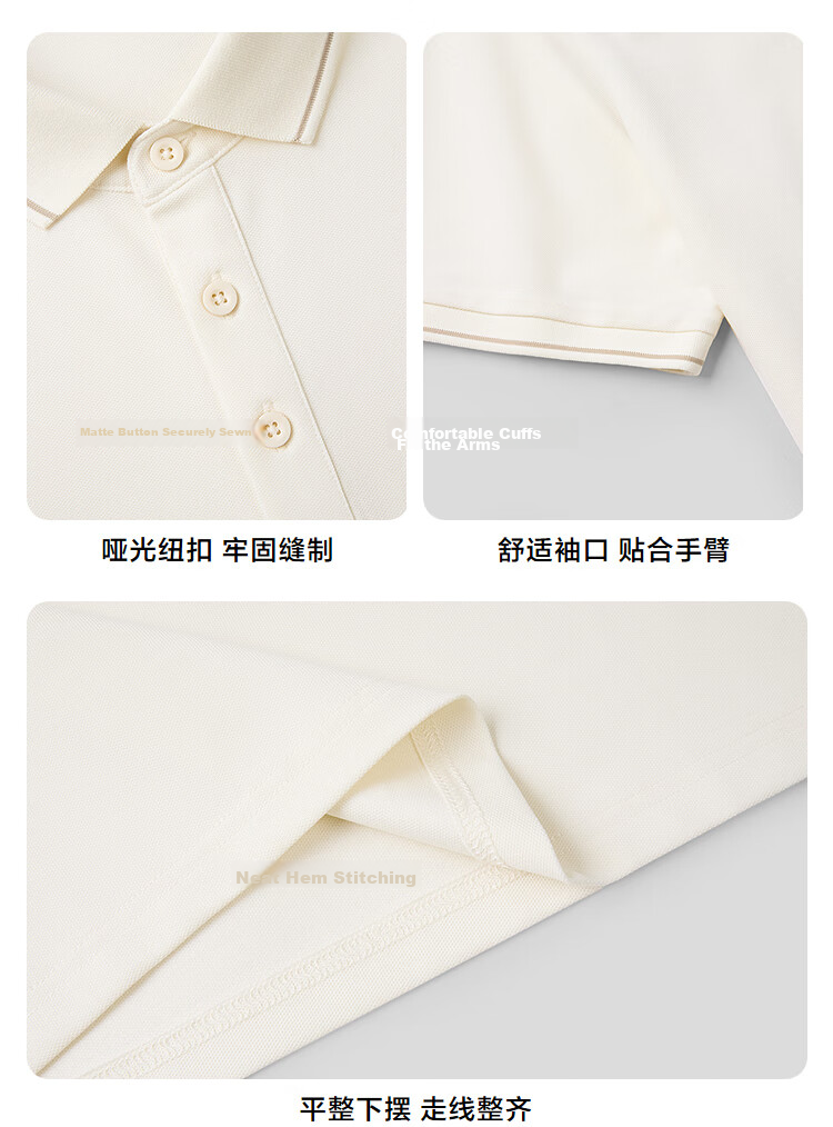 HLA Hailan Home Short Sleeve Polo 26 Light Business Flat Knit Collar Cool Simple Short T-Shirt Men Summer 10
