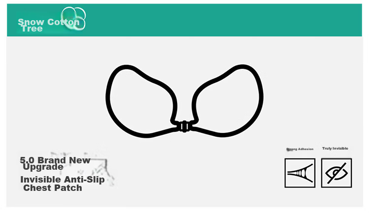 Bingxue Kapok Ultra-Thin Mango Cup Breast Lift Adhesive Bra Invisible No-Wire Push-Up Bra for Women Wedding Dress Nipple Covers Summer 1