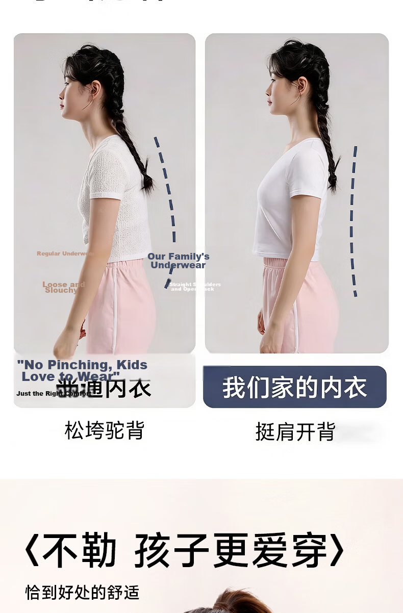 Tingmei High School Girls Sports Bra Shockproof Vest Youth Development Teen Foundation Bra M 11