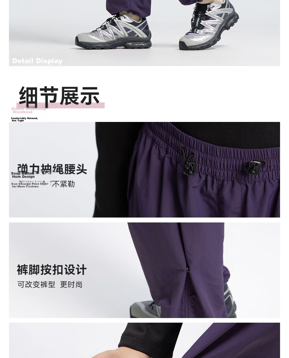 Toread Women's Lightweight Work Pants Summer Quick-Dry Breathable Durable Paratrooper Loose Slim Straight Hiking Casual Sports Trousers 8