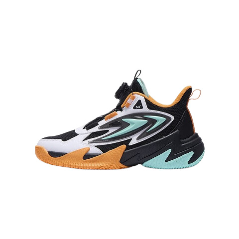 361° Kids Basketball Shoes Children's Autumn 2025 Youth Outdoor Training Durable Hardcourt Sports Shoes Black Size 40