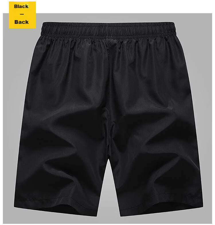 MULINSEN Men's Summer Lightweight Breathable Sports Colorblock Five-Point Shorts Black Blue 5XL 14