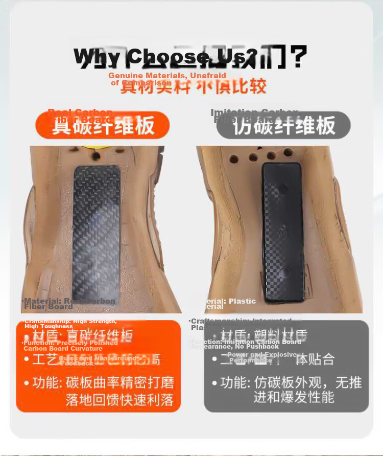 Jihua 3535 New Style Brown 2L Combat Boots Carbon Plate Ultra-Light High-Top Genuine Leather Waterproof Breathable Durable Tactical Hiking Shoes Size 42 (260) 4