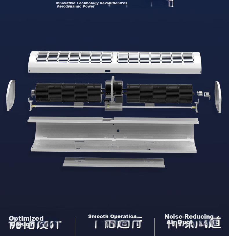 HUANGXI Elevator Air Curtain Commercial Air Door Human Sensor Elevator Fan 0.9m 8