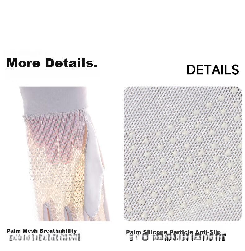 Miiow Cycling Sun Protection Gloves for Women UV Protection Ice Silk Breathable Outdoor Mountaineering Travel Driving Electric Scooter Summer Thin Model 12