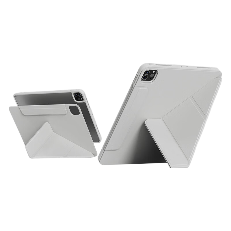 Zoyu Compatible with 2026 M4 Chip IPad Air 13-Inch Y-Fold Dual-Sided Magnetic Rotating Detachable Universal Pro4/5/6 Apple Tablet Protective Case in Smog Gray
