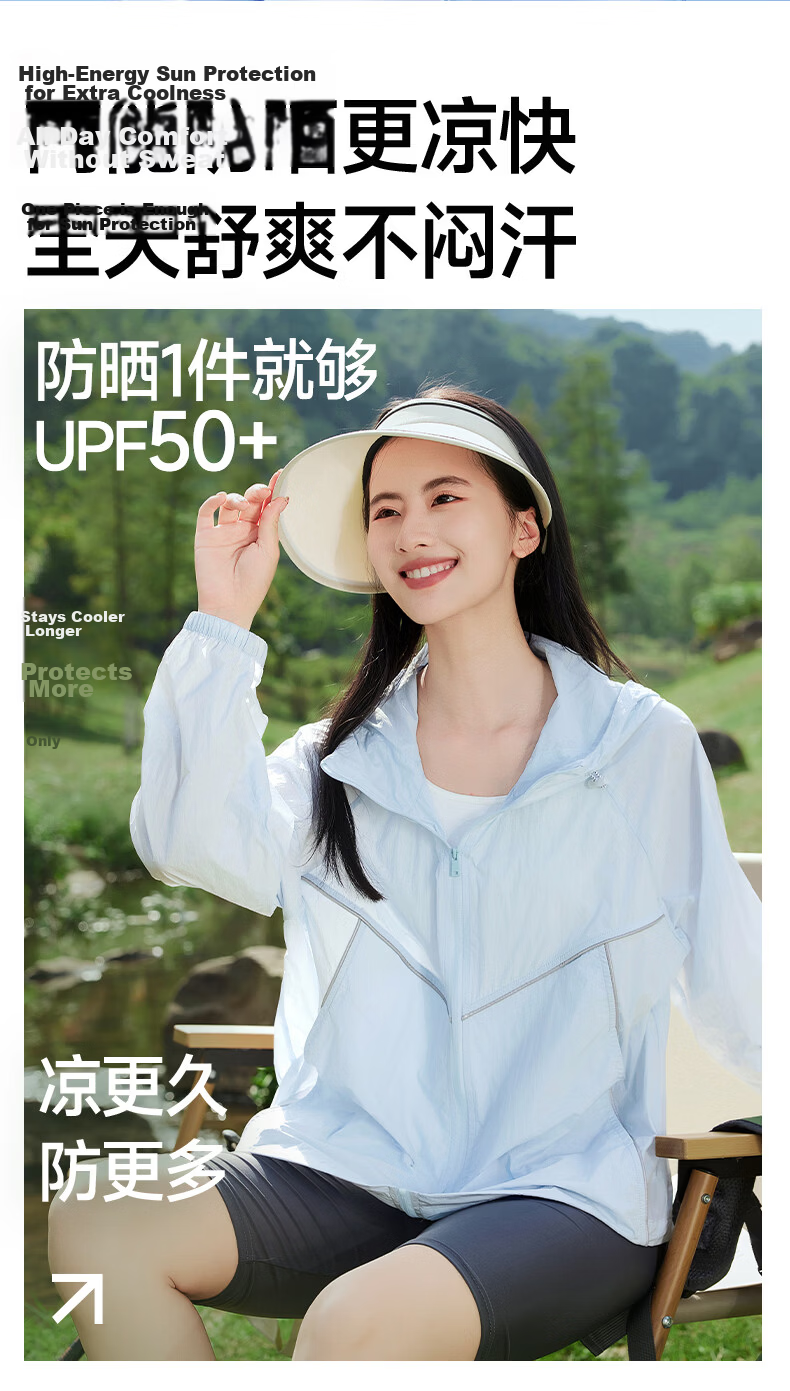 MJ STYLE Women's Hooded Sun Protection Jacket 2026 Spring Summer New Loose Lightweight Breathable Cooling Outdoor Versatile Top 6