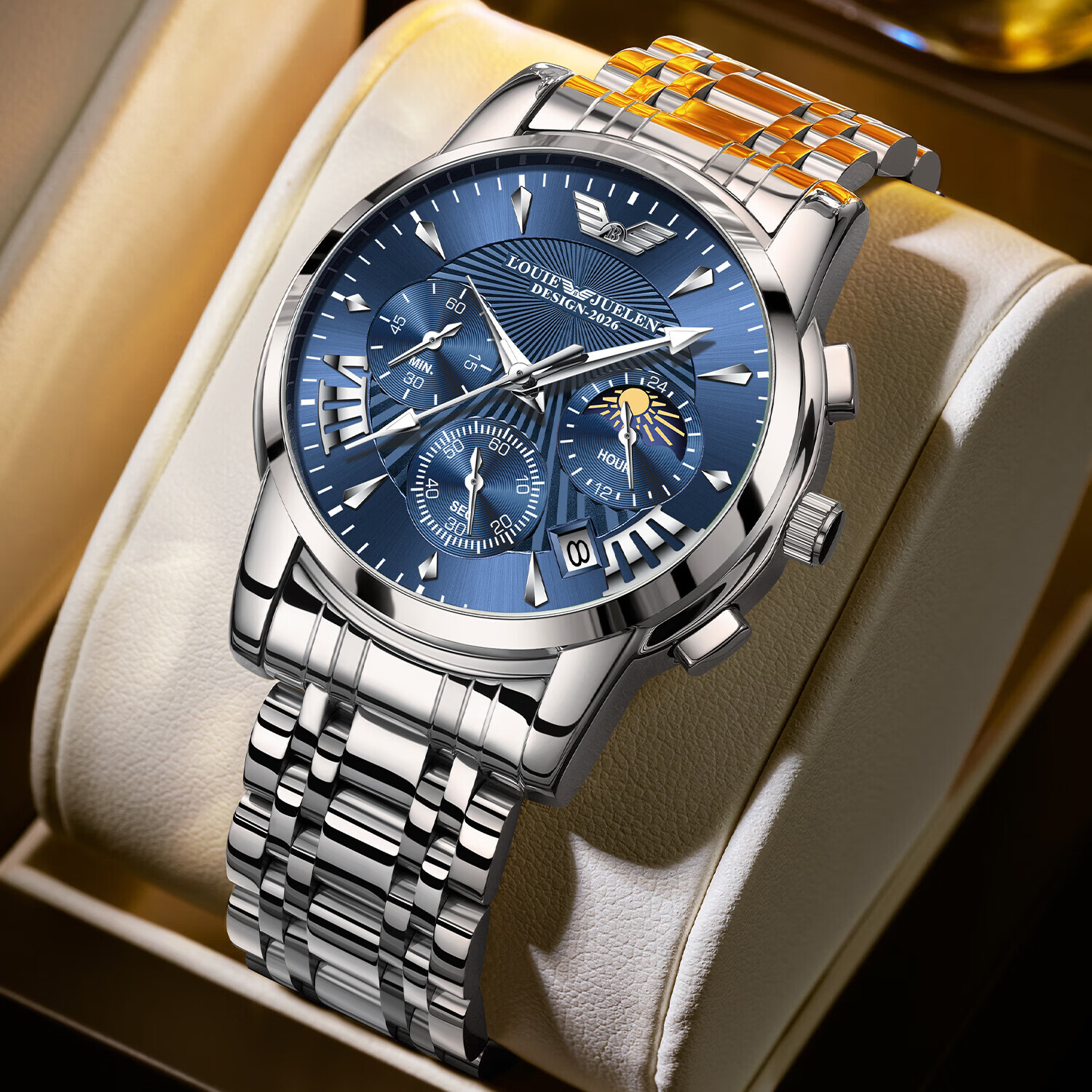 GEORGCOUNT Men's Watch 2026 New Youth Automatic Mechanical Quartz Waterproof Business Men's Watch for Students