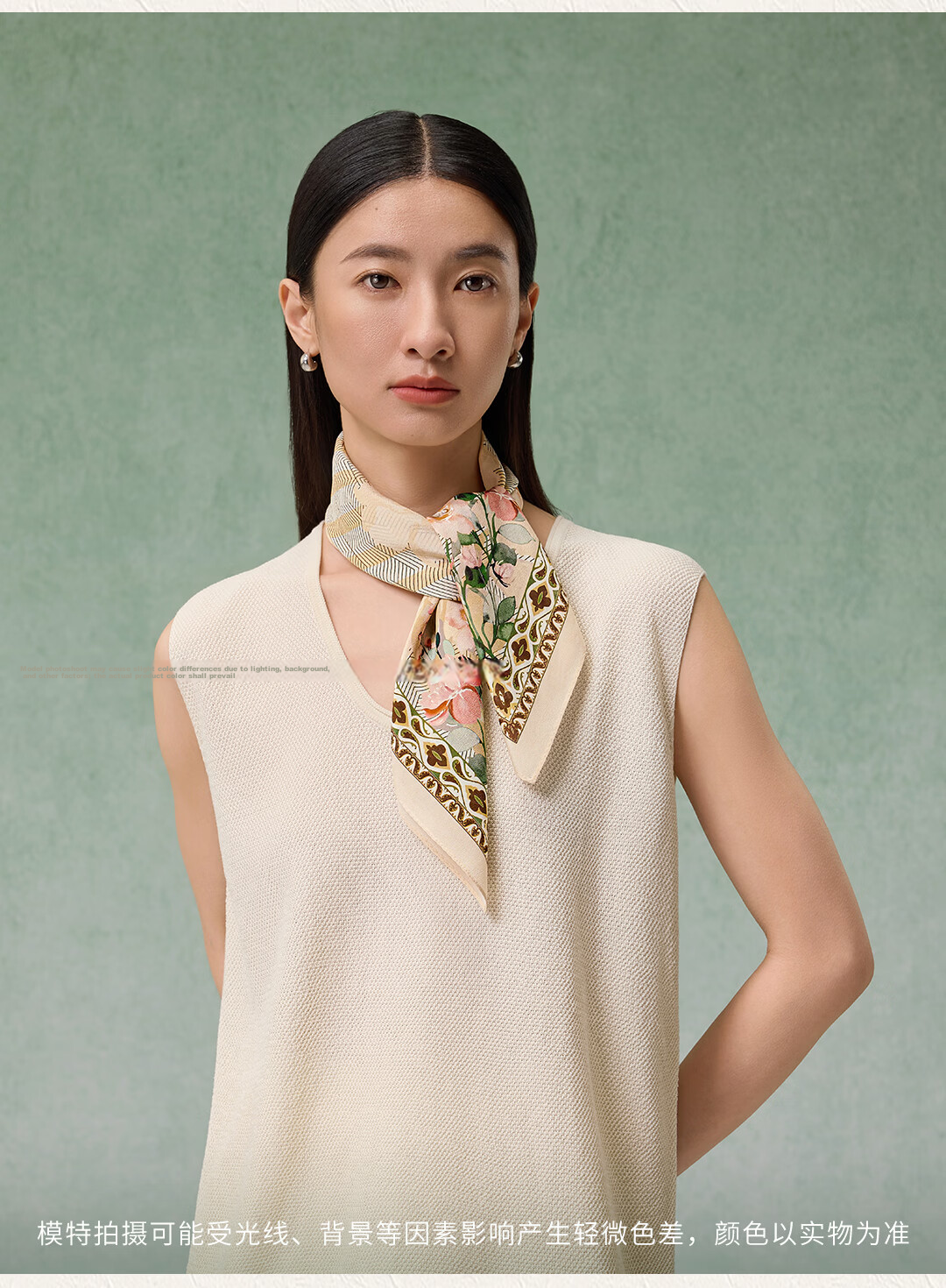 Shanghai Story 100% Mulberry Silk Double Crepe Square Scarf New Arrival Birthday Gift for Mom and Girlfriend Women's Shawl 10