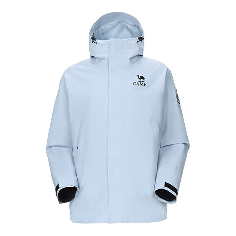 CAMEL ICON Outdoor Fleece Jacket, Three-In Professional Heavy Rain Waterproof Hard Shell Coat, B348
