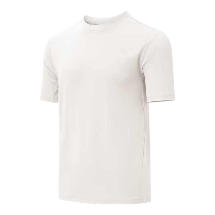JD Original 300 Summer Outdoor Men's Sports T-Shirt, Quick-Dry, Short Sleeve, Breathable, Ice Silk Cool-Feeling Short Tee, Oatmeal Color, Size M