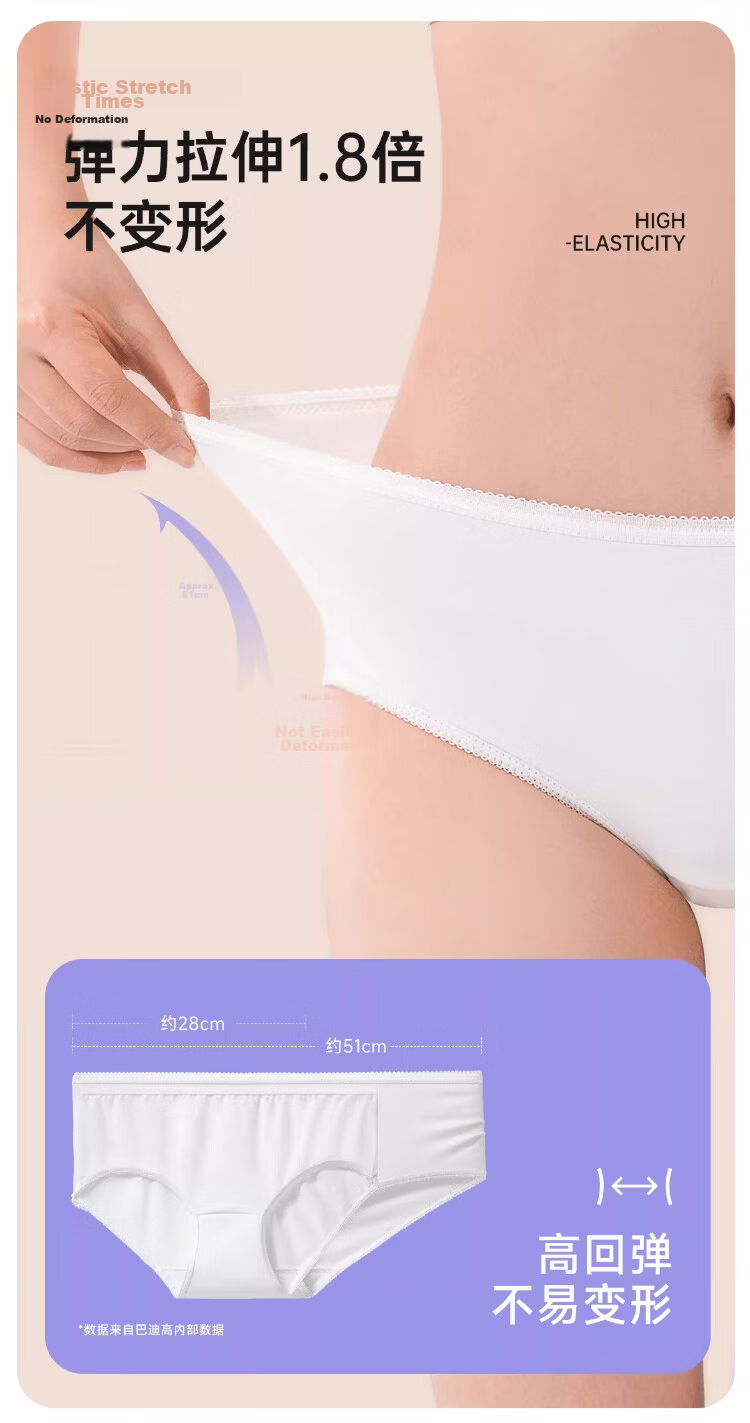 Langsha Women's Disposable Cotton Maternity Postpartum Plus Size Individually Packaged Sterilized Travel Triangle Day-Use Underwear 8
