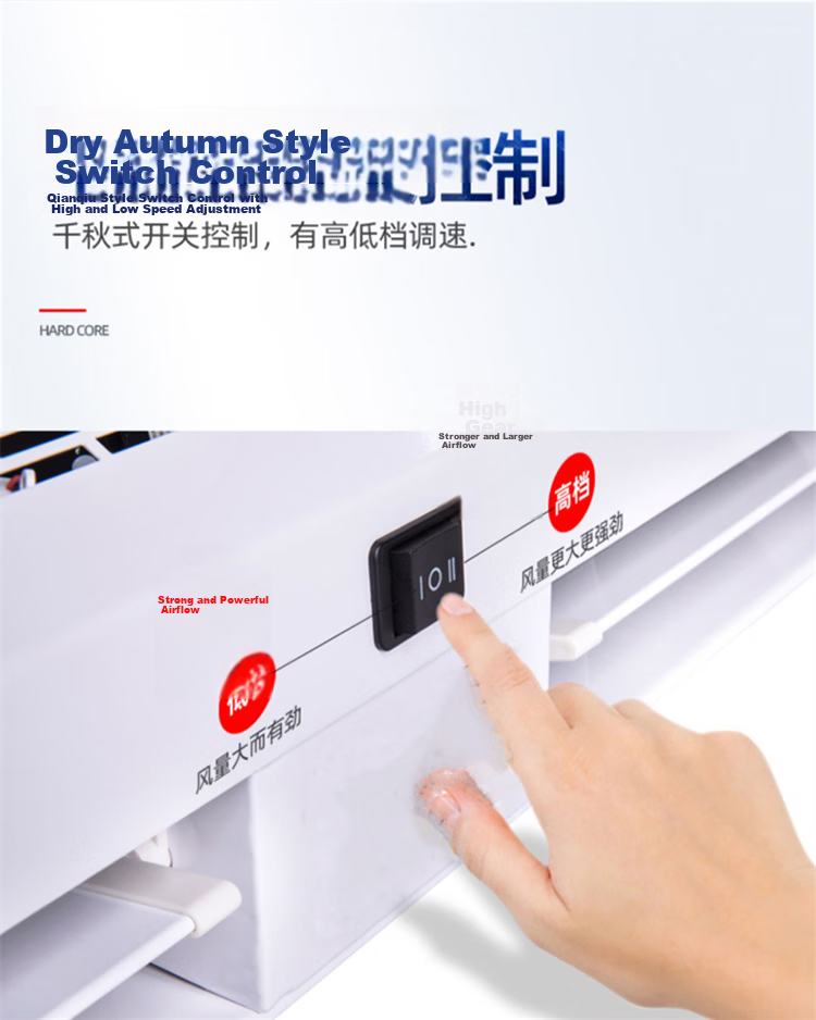 Nedfon FM3018-2-S Natural Wind Cross Flow Air Curtain Commercial 1.8m Powerful Air Door Curtain Fan 12