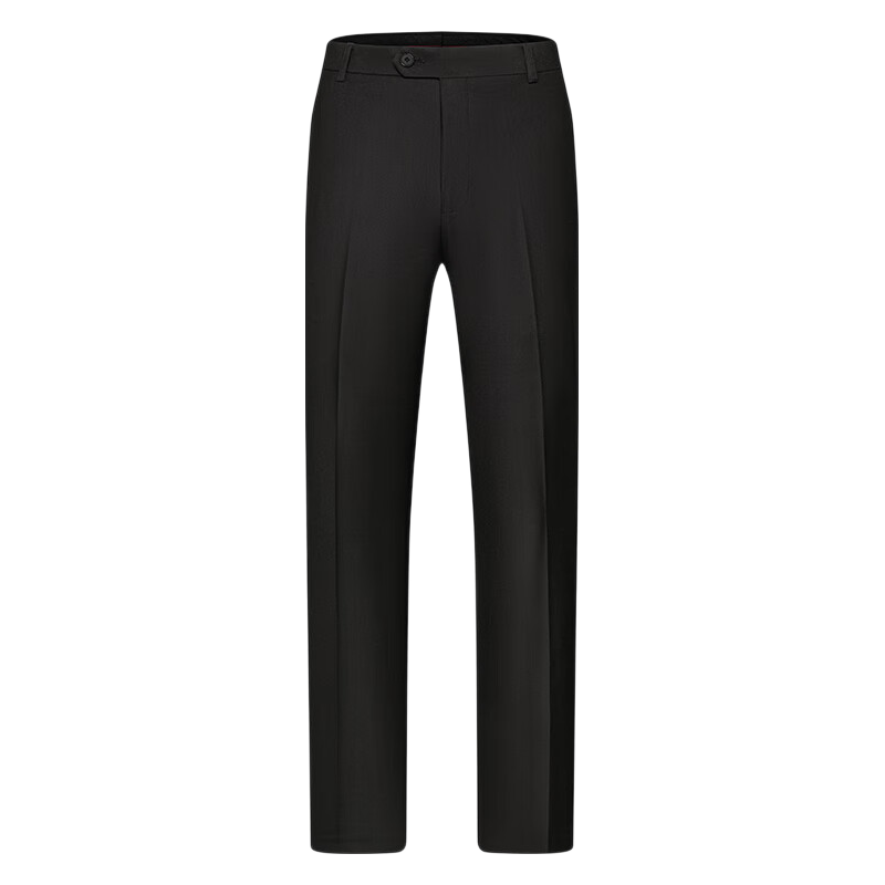 FIRS Men's High-Waist Wrinkle-Free Business Dress Pants Casual Professional Elastic Straight-Leg Trousers for Dad