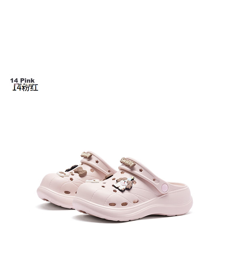 Hotwind Women's Thick Sole Clog Sandals 2026 Summer New Cartoon Fun Beach Slide Sandals 16