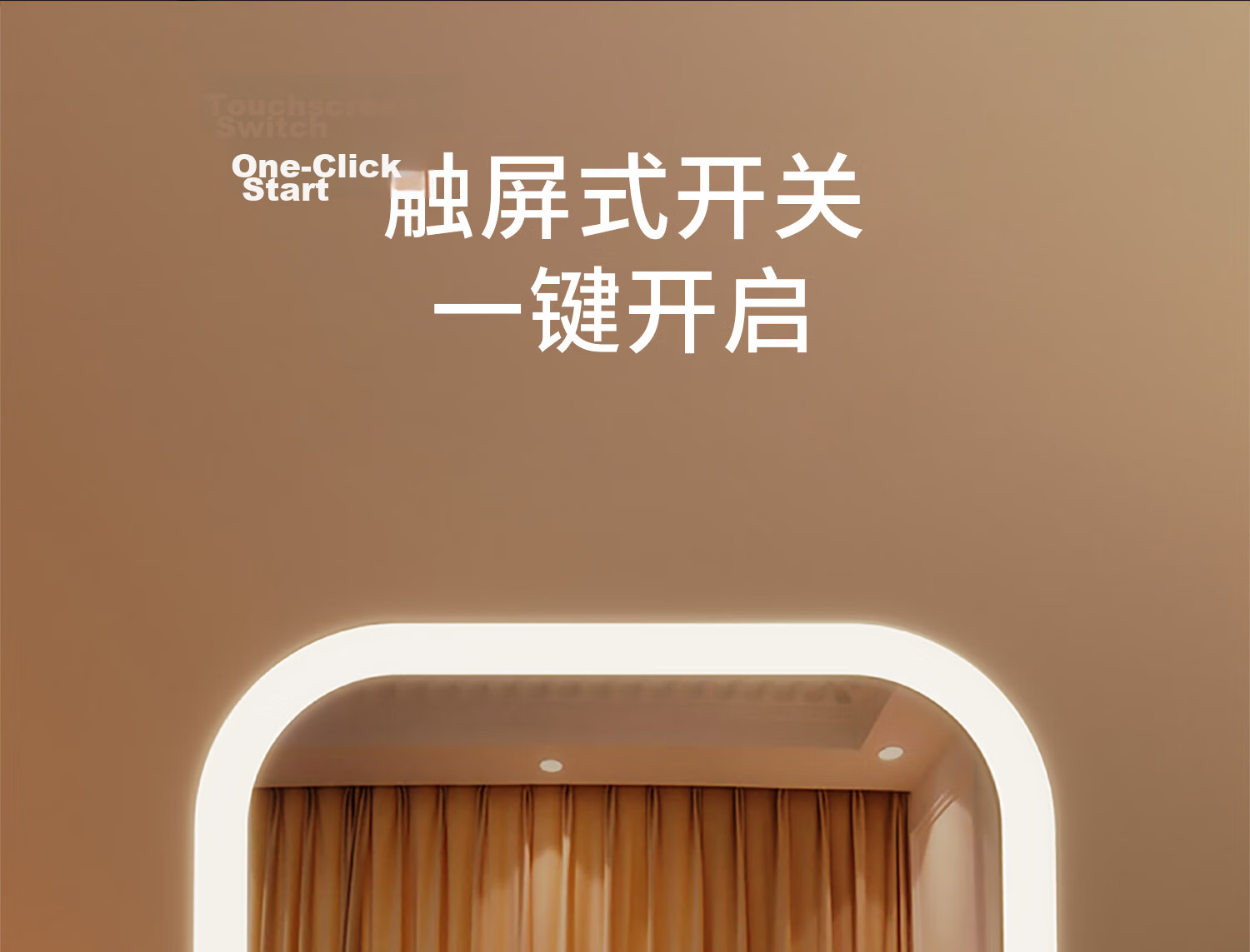 Baoshi LED Makeup Mirror with Light, Three-Color Dimming, Foldable Portable Vanity Mirror for Students and Dormitory 8