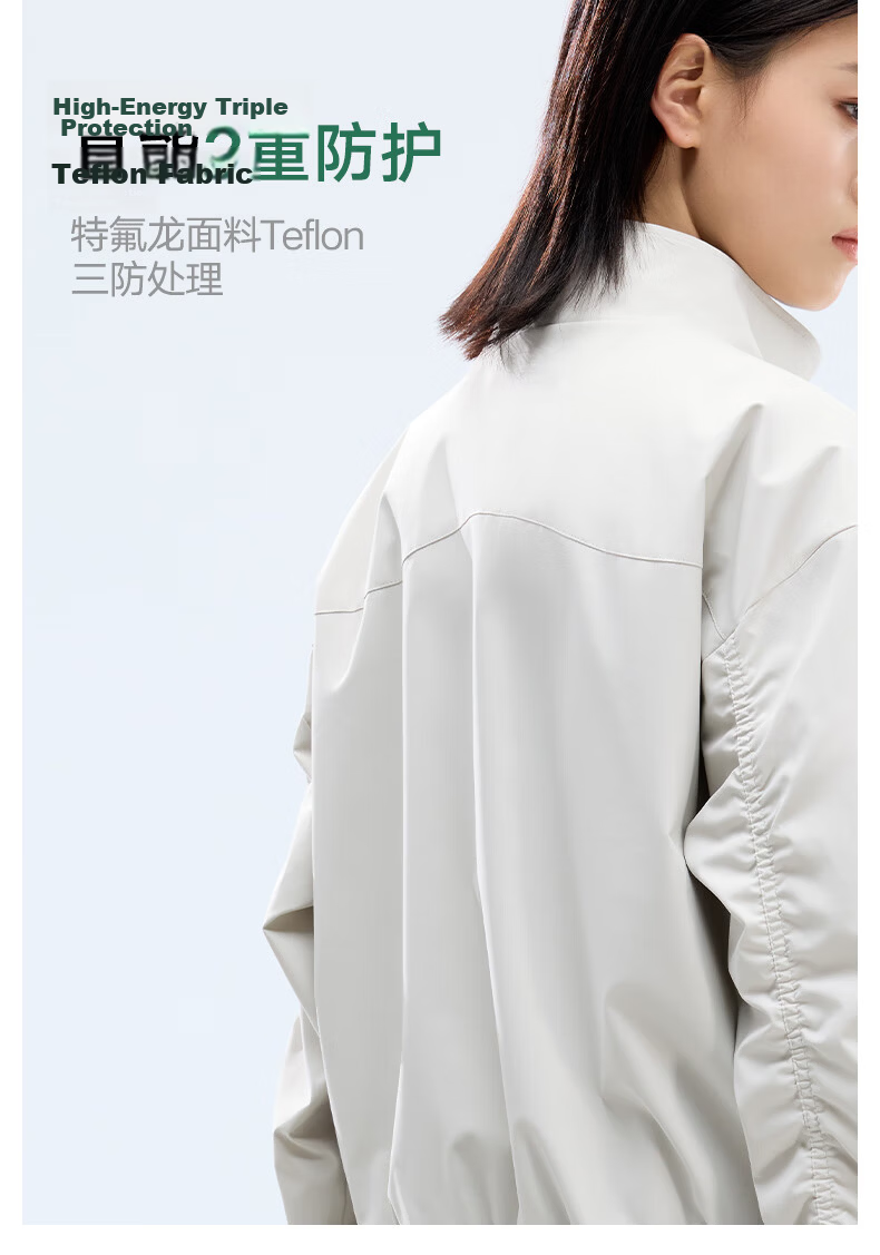Meilicheng Flight Jacket Unisex Spring Summer 2025 Outdoor Sports Trendy Jacket White L 11