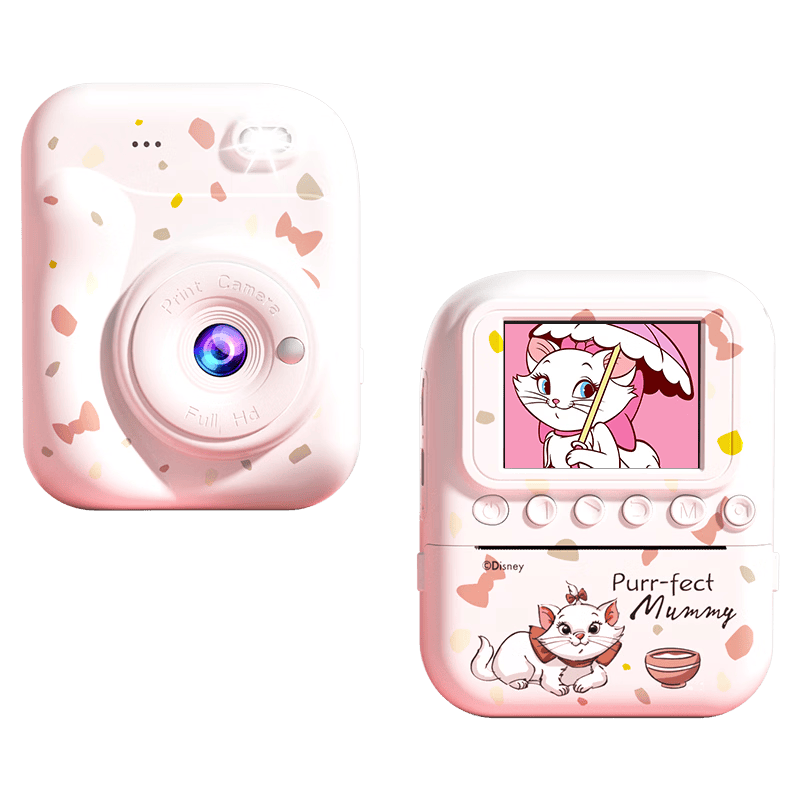 Disney Children's Camera, High-Definition Photo And Video Instant Camera, CCD Digital Camera, Toy for Boys And Girls, Birthday Gift