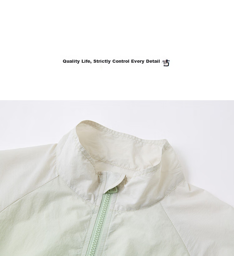 Demana UPF50+ UV Protection Spring Outdoor Stand Collar Gradient Curve Split Loose Women's Jacket 15