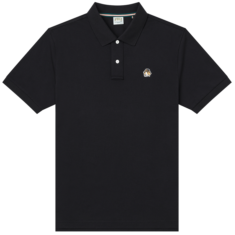 HAZZYS Men's Summer PHIZ Series Loose Classic Short Sleeve Polo Shirt ASTZE0DBI22