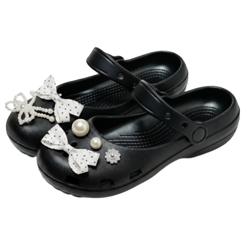 HIPANDA Women's EVA Slip-On Ballet Hole Shoes Non-Slip Durable Breathable Lightweight Beach Sandals Closed-Toe Clogs