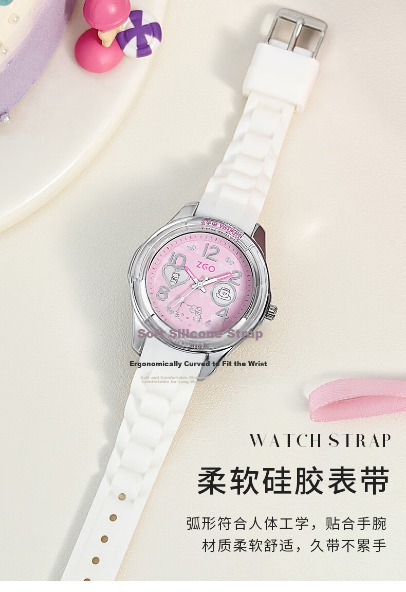 Hello Kitty 50th Anniversary Limited Edition Girls' Watch for Elementary and Middle School Students Children's Birthday Gift Model 2302 7