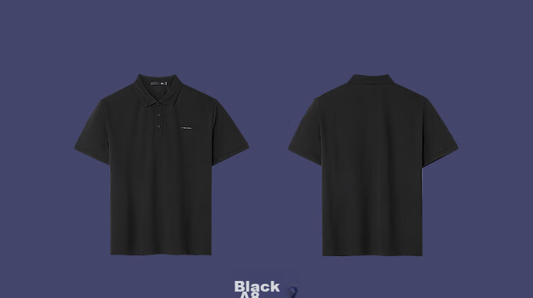 HLAHLA Men's Short Sleeve Polo Shirt 26 Three-Body Collaboration Series Cooling Short Sleeve Summer Shirt 9