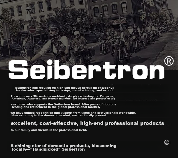 Seibertron Motorcycle Riding Gloves Summer All-Season Carbon Fiber Breathable Vintage Genuine Leather Unisex SPS-7 17