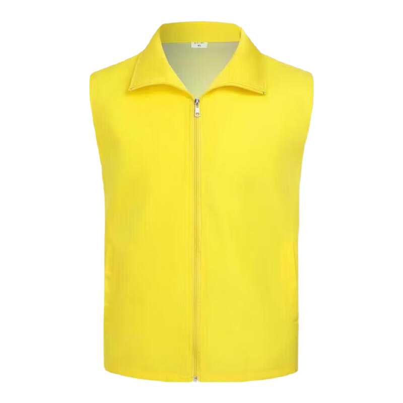 Huipute Vest Work Uniform Summer Reflective Strips Breathable Yellow Vest Equipment Logistics Customizable LOGO Composite Yellow Vest XXL