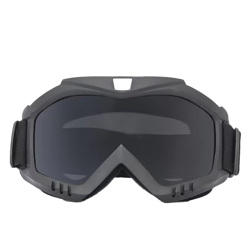 LOVECRAFT Goggles with Grid Pattern - Silver Protective Eyewear for Hiking, Cycling, Myopia-Friendly Glasses, Outdoor Sports Windproof Goggles