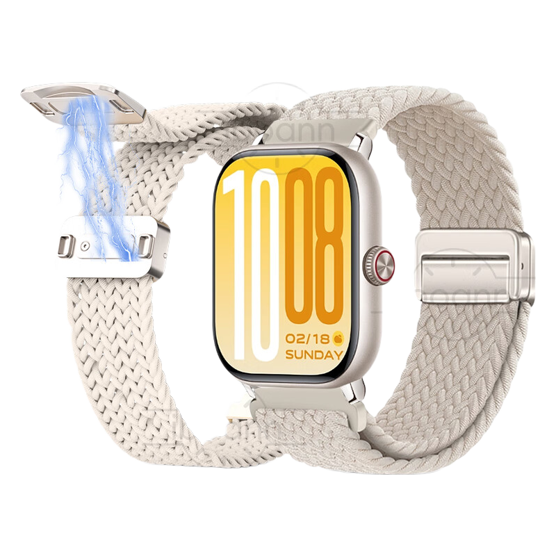 Iboann Magnetic Nylon Sport Wristband Compatible with iqoo Watch GT2 Vivo Watch2 VivoWatch GT2 Starlight