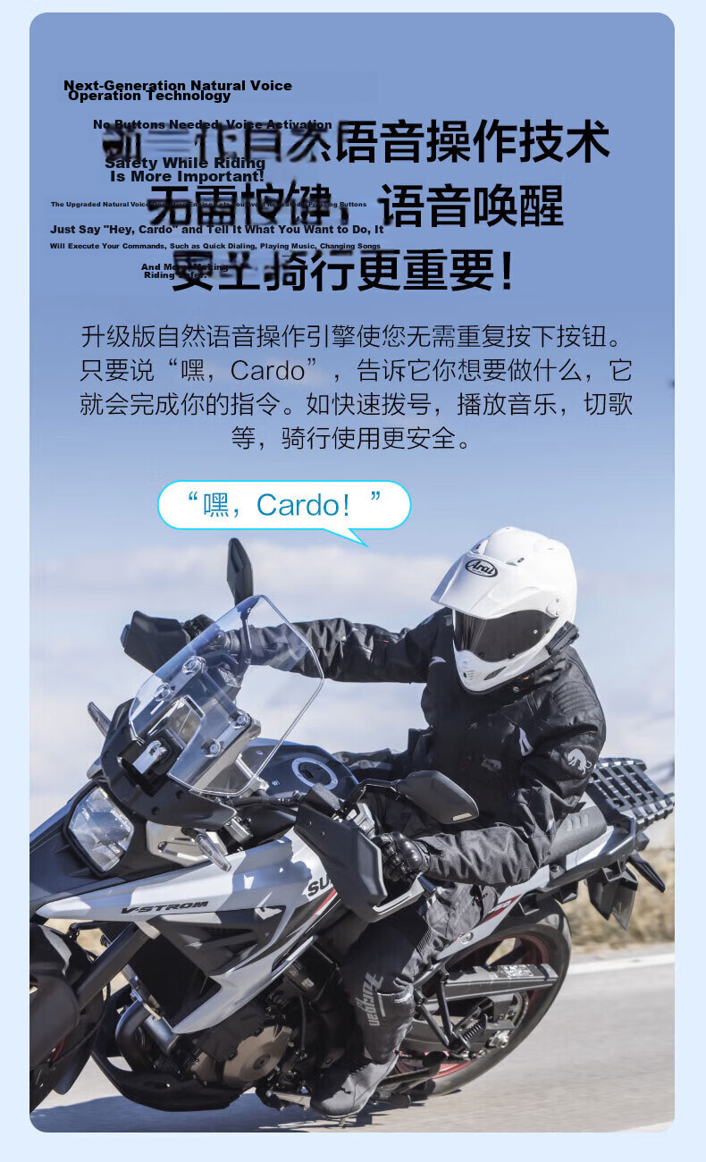 CARDO Helmet Bluetooth Headset EDGE + GOPRO HERO 13 Action Camera 13