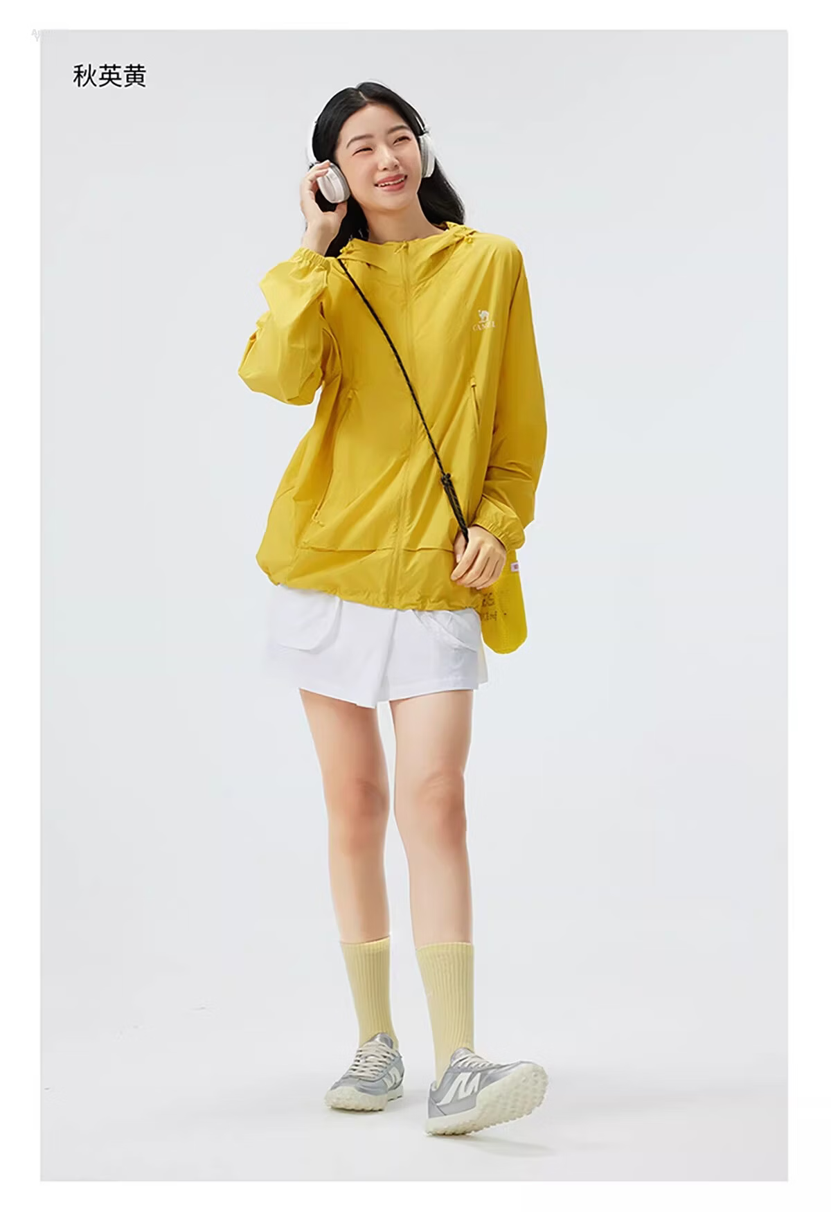 Camel [Wang Junkai Edition Muguang Pro] Women's Sun Protection Jacket Summer Unisex Water-Repellent Cooling Packable Coat 38